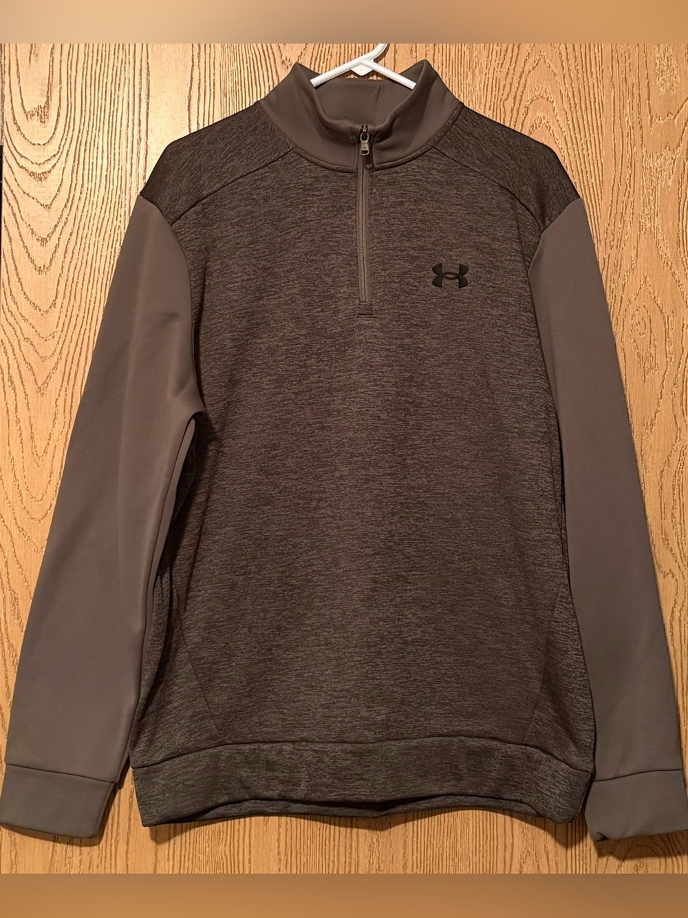 Under Armour Men's Heather Olive Green Quarter-Zip Performance Jacket